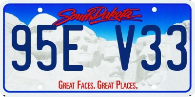 SD license plate 95EV33