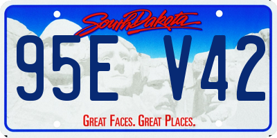 SD license plate 95EV42