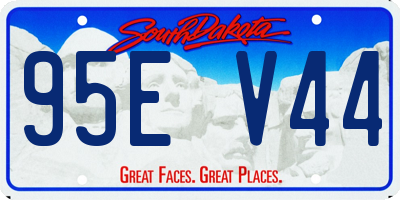 SD license plate 95EV44