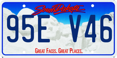 SD license plate 95EV46