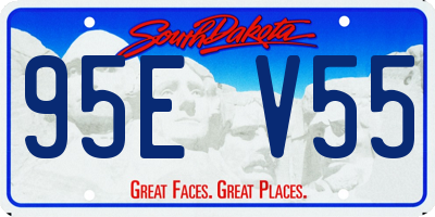 SD license plate 95EV55