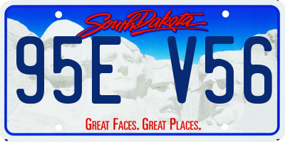 SD license plate 95EV56