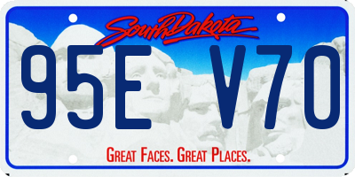 SD license plate 95EV70