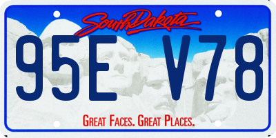 SD license plate 95EV78