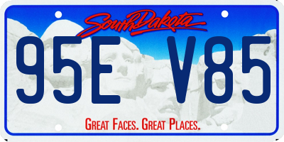 SD license plate 95EV85