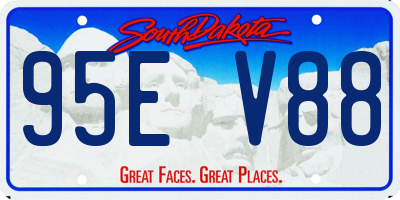 SD license plate 95EV88