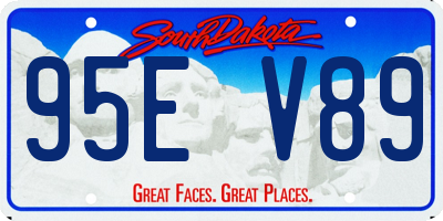 SD license plate 95EV89