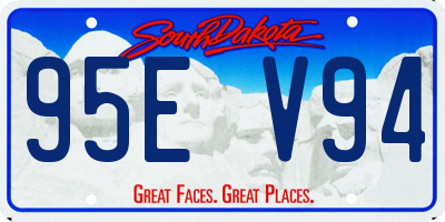 SD license plate 95EV94