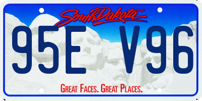 SD license plate 95EV96