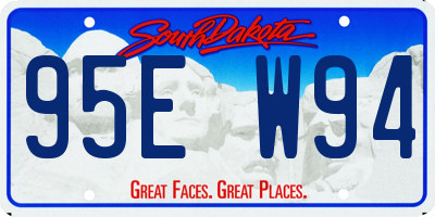 SD license plate 95EW94