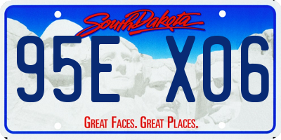 SD license plate 95EX06