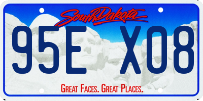 SD license plate 95EX08