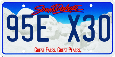 SD license plate 95EX30