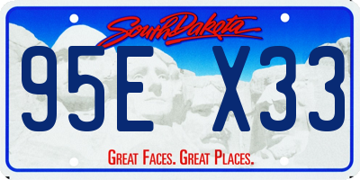 SD license plate 95EX33