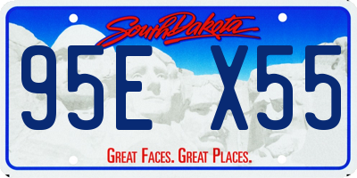 SD license plate 95EX55