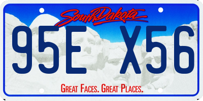 SD license plate 95EX56
