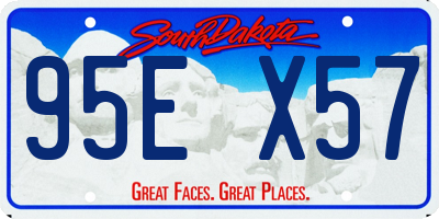 SD license plate 95EX57