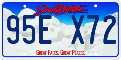 SD license plate 95EX72