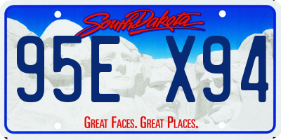 SD license plate 95EX94