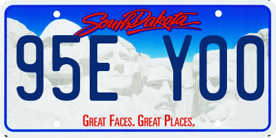 SD license plate 95EY00