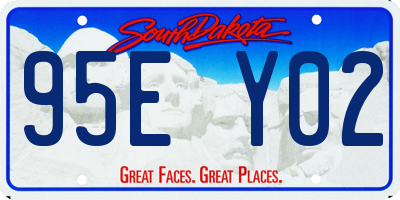 SD license plate 95EY02