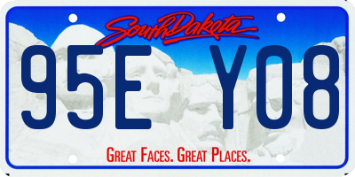 SD license plate 95EY08