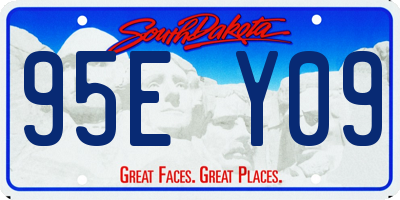 SD license plate 95EY09