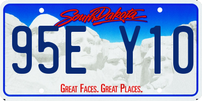 SD license plate 95EY10