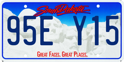 SD license plate 95EY15