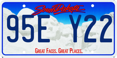 SD license plate 95EY22