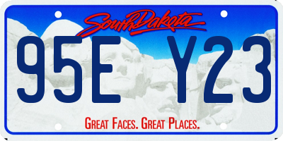 SD license plate 95EY23