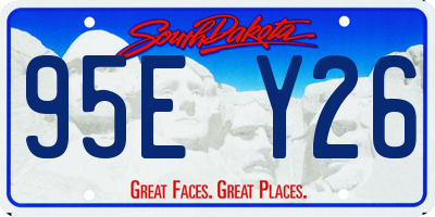 SD license plate 95EY26