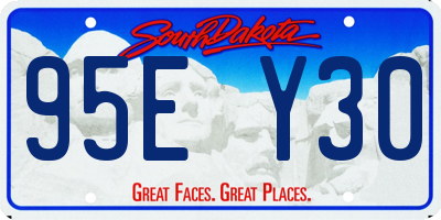SD license plate 95EY30