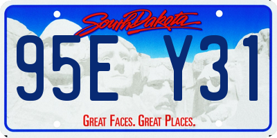 SD license plate 95EY31