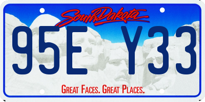 SD license plate 95EY33