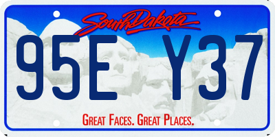SD license plate 95EY37