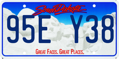 SD license plate 95EY38