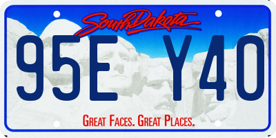 SD license plate 95EY40