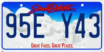 SD license plate 95EY43