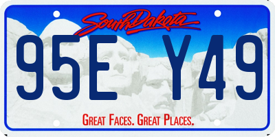 SD license plate 95EY49