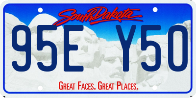 SD license plate 95EY50