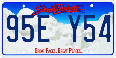 SD license plate 95EY54