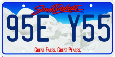 SD license plate 95EY55
