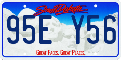 SD license plate 95EY56