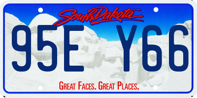 SD license plate 95EY66