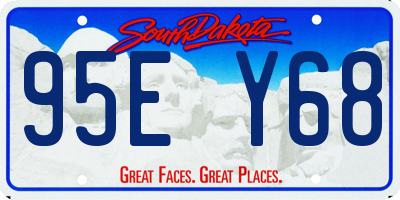 SD license plate 95EY68