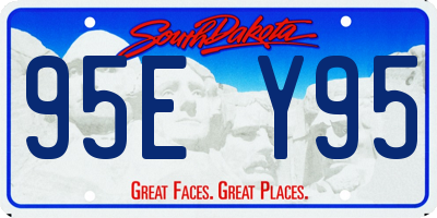 SD license plate 95EY95