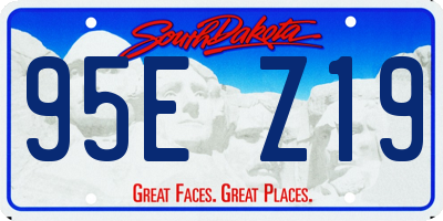 SD license plate 95EZ19