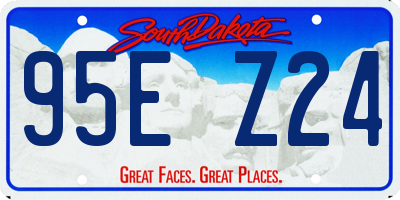 SD license plate 95EZ24