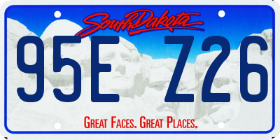 SD license plate 95EZ26